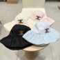 Celine's new spring and summer fisherman's hat, canvas hat, straw woven sunshade (48)