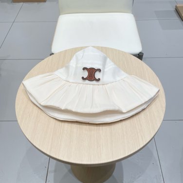 Celine's new spring and summer fisherman's hat, canvas hat, straw woven sunshade (49)