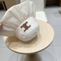 Celine's new spring and summer fisherman's hat, canvas hat, straw woven sunshade (49)