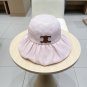 Celine's new spring and summer fisherman's hat, canvas hat, straw woven sunshade (50)