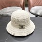 Celine's new spring and summer fisherman's hat, canvas hat, straw woven sunshade (51)