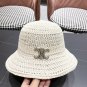 Celine's new spring and summer fisherman's hat, canvas hat, straw woven sunshade (51)