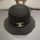 Celine's new spring and summer fisherman's hat, canvas hat, straw woven sunshade (52)