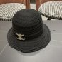 Celine's new spring and summer fisherman's hat, canvas hat, straw woven sunshade (52)