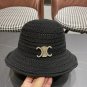Celine's new spring and summer fisherman's hat, canvas hat, straw woven sunshade (52)