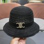 Celine's new spring and summer fisherman's hat, canvas hat, straw woven sunshade (52)