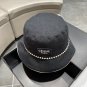 Celine's new spring and summer fisherman's hat, canvas hat, straw woven sunshade (66)