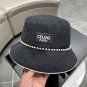 Celine's new spring and summer fisherman's hat, canvas hat, straw woven sunshade (66)