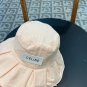 Celine's new spring and summer fisherman's hat, canvas hat, straw woven sunshade (70)