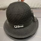 Celine's new spring and summer fisherman's hat, canvas hat, straw woven sunshade (76)