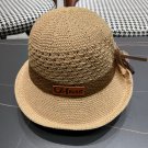 Celine's new spring and summer fisherman's hat, canvas hat, straw woven sunshade (78)