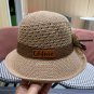 Celine's new spring and summer fisherman's hat, canvas hat, straw woven sunshade (78)