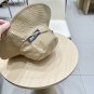 Celine's new spring and summer fisherman's hat, canvas hat, straw woven sunshade (79)