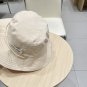 Celine's new spring and summer fisherman's hat, canvas hat, straw woven sunshade (80)