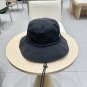 Celine's new spring and summer fisherman's hat, canvas hat, straw woven sunshade (81)