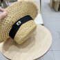 Celine's new spring and summer fisherman's hat, canvas hat, straw woven sunshade (82)