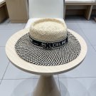 Celine's new spring and summer fisherman's hat, canvas hat, straw woven sunshade (84)