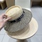 Celine's new spring and summer fisherman's hat, canvas hat, straw woven sunshade (84)