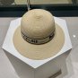 Celine's new spring and summer fisherman's hat, canvas hat, straw woven sunshade (85)