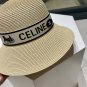 Celine's new spring and summer fisherman's hat, canvas hat, straw woven sunshade (85)