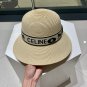 Celine's new spring and summer fisherman's hat, canvas hat, straw woven sunshade (85)
