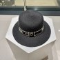 Celine's new spring and summer fisherman's hat, canvas hat, straw woven sunshade (86)