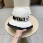 Celine's new straw hat, a high-end custom made in grass color for socialites (3)