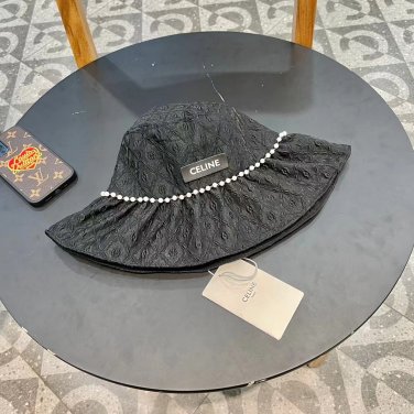 Celine's new straw hat, a high-end custom made in grass color for socialites (7)