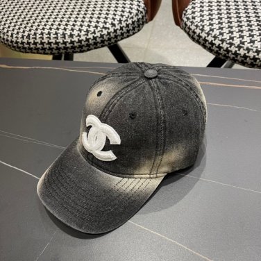 Chanel(New single baseball cap jacquard top layer cowhide fashion (1)