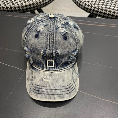 Chanel(New single baseball cap jacquard top layer cowhide fashion (8)