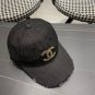 Chanel(New single baseball cap jacquard top layer cowhide fashion (16)