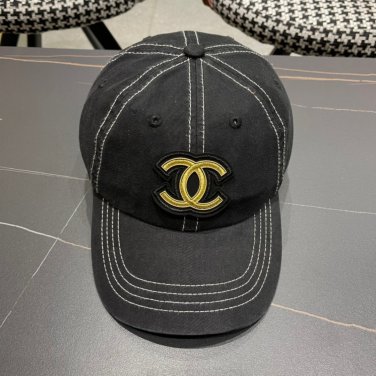 Chanel(New single baseball cap jacquard top layer cowhide fashion (18)