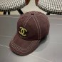 Chanel(New single baseball cap jacquard top layer cowhide fashion (20)