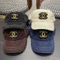 Chanel(New single baseball cap jacquard top layer cowhide fashion (21)