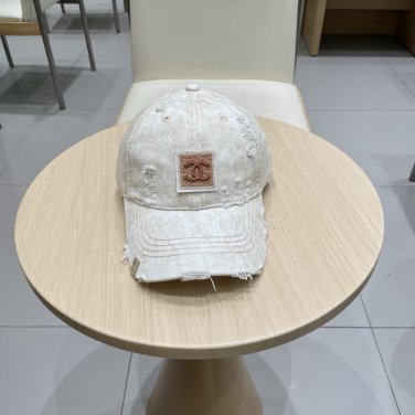 Chanel(New single baseball cap jacquard top layer cowhide fashion (25)