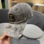 Chanel(New single baseball cap jacquard top layer cowhide fashion (39)
