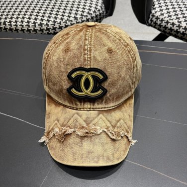 Chanel(New single baseball cap jacquard top layer cowhide fashion (40)