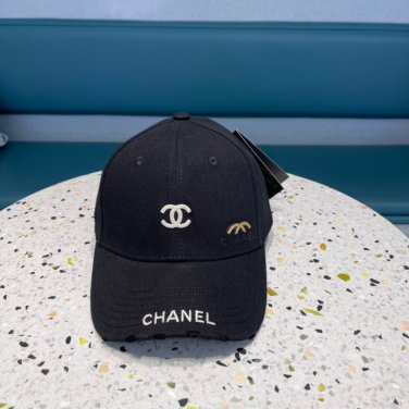 Chanel(New single baseball cap jacquard top layer cowhide fashion (41)
