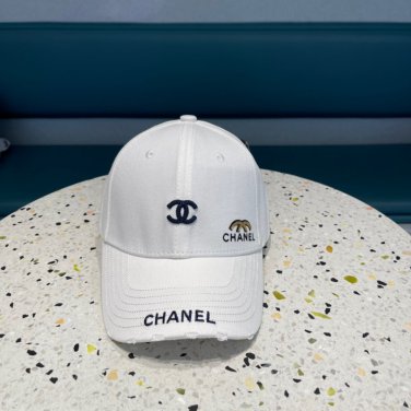Chanel(New single baseball cap jacquard top layer cowhide fashion (42)