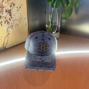 Chanel(New single baseball cap jacquard top layer cowhide fashion (45)