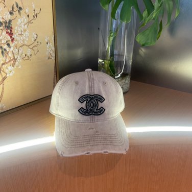 Chanel(New single baseball cap jacquard top layer cowhide fashion (46)