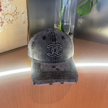 Chanel(New single baseball cap jacquard top layer cowhide fashion (49)