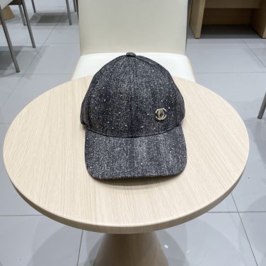 Chanel(New single baseball cap jacquard top layer cowhide fashion (51)