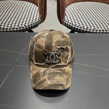 Chanel(New single baseball cap jacquard top layer cowhide fashion (62)