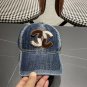 Chanel(New single baseball cap jacquard top layer cowhide fashion (63)
