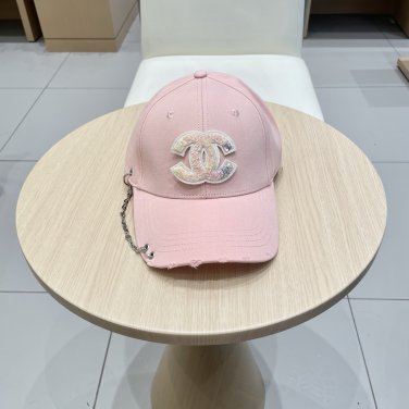 Chanel(New single baseball cap jacquard top layer cowhide fashion (69)