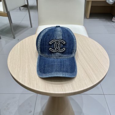 Chanel(New single baseball cap jacquard top layer cowhide fashion (74)