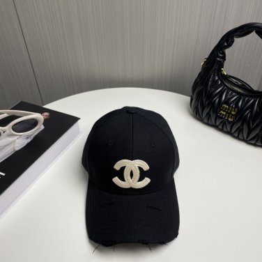 Chanel(New single baseball cap jacquard top layer cowhide fashion (79)