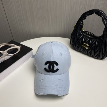 Chanel(New single baseball cap jacquard top layer cowhide fashion (80)
