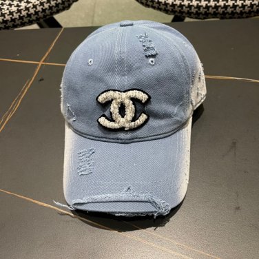 Chanel(New single baseball cap jacquard top layer cowhide fashion (86)